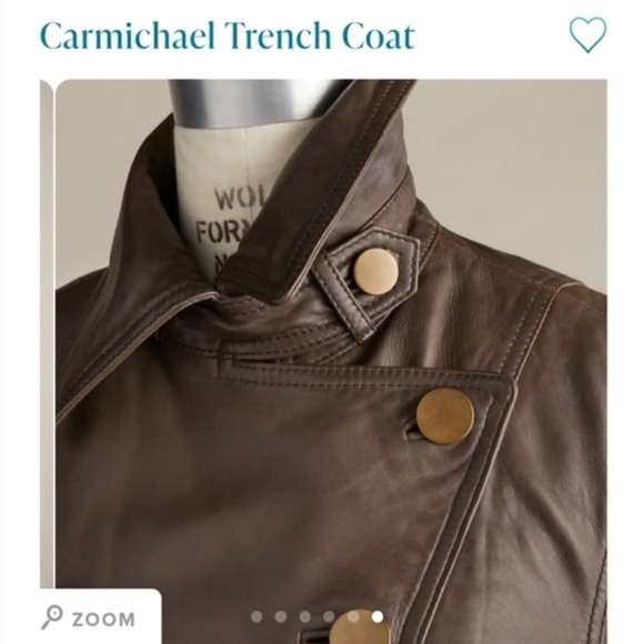 Sundance Carmicheal Leather Trenchcoat in Tuape | Size XL - Picture 5 of 14